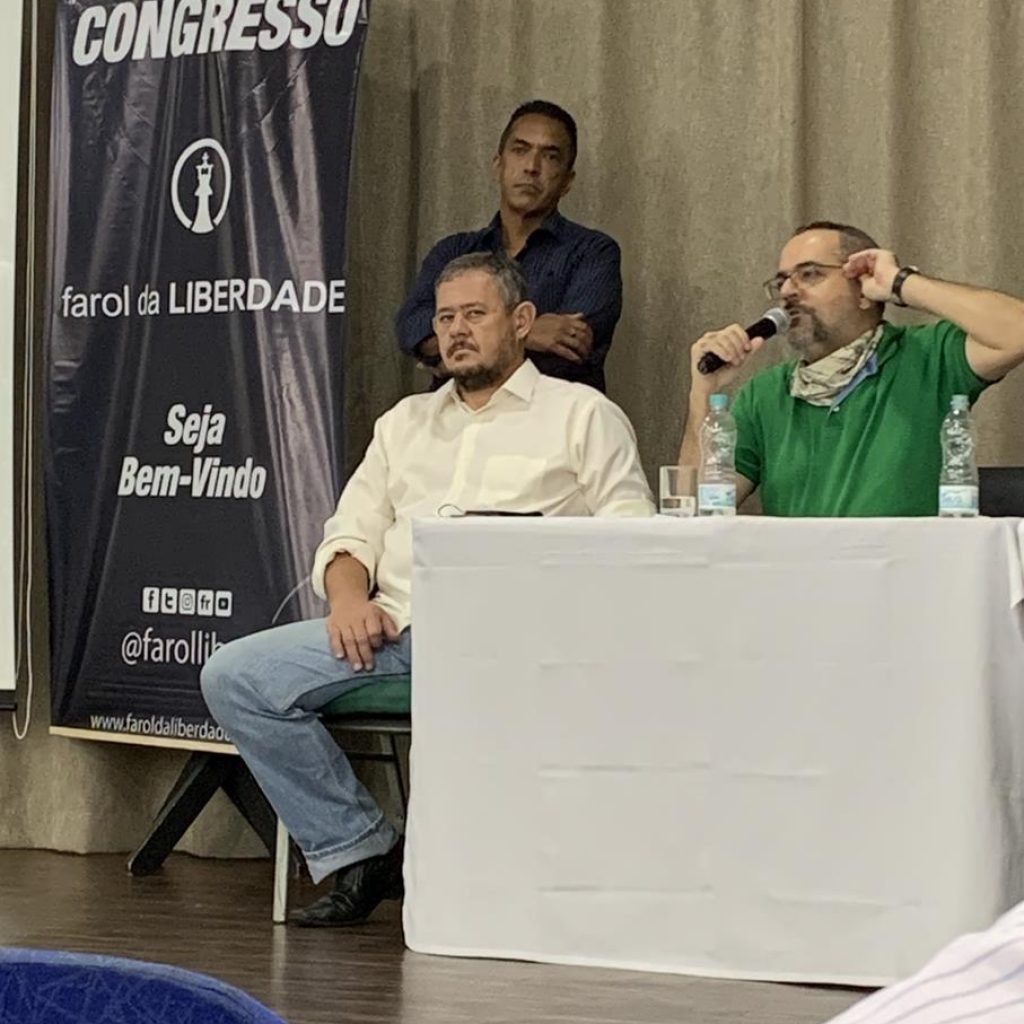 Abraham Weintraub, Osmar Della Paschoa e César Cremonesi em Congresso na cidade de Campinas